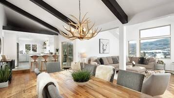 House (Lemond Place Home) | Living area | 55-inch flat-screen TV with satellite channels, TV