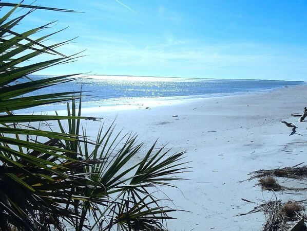 Beach nearby, sun loungers, beach towels