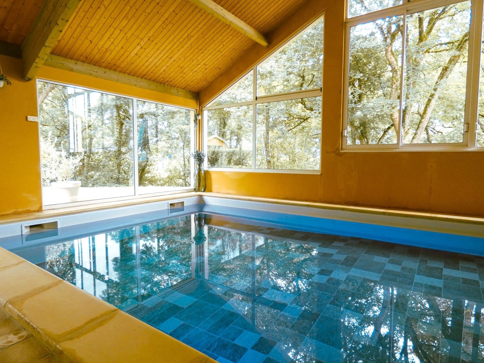 Indoor pool, a heated pool