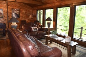 Smart TV, fireplace, video games, table football