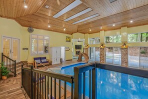 Indoor pool, a heated pool