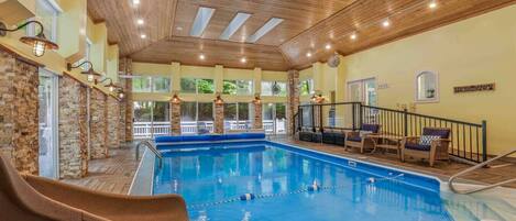 Indoor pool, a heated pool