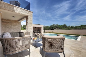 Terrace/patio - Villa Modesta with Pool (Marčana)
