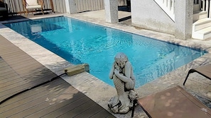 Una piscina riscaldata