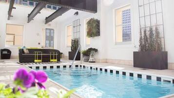 Piscine extérieure, piscine chauffée