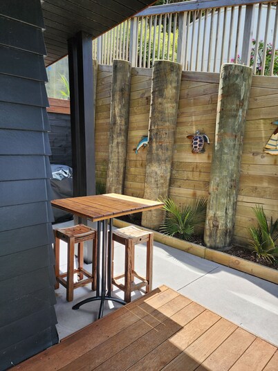 Self contained studio room with private entrance and stunning sea views