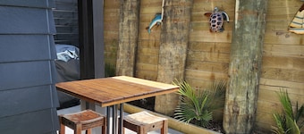Self contained studio room with private entrance and stunning sea views