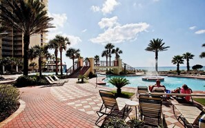 Indoor pool, outdoor pool - Luxury Ocean Front Condo 3 bed, 3 bath, Bunk Room (Panama City Beach)