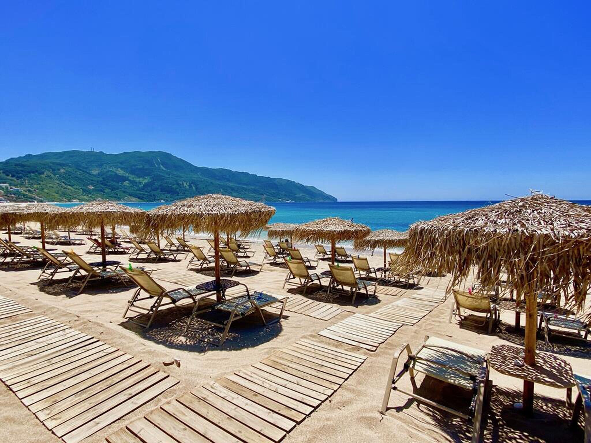 In Strandnähe, Liegestühle