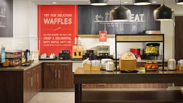 Free daily buffet breakfast