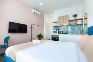 Studio Prestige, non-fumeur, cuisine | Bureau, espace de travail pour ordinateurs portables