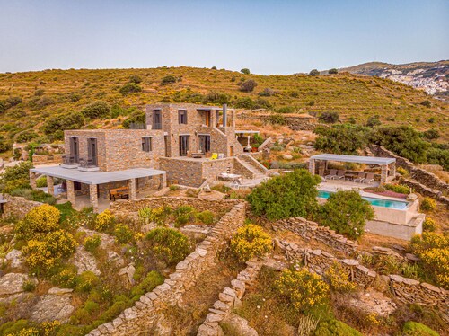 Relaxation in nature with sea and sunset views close to the port