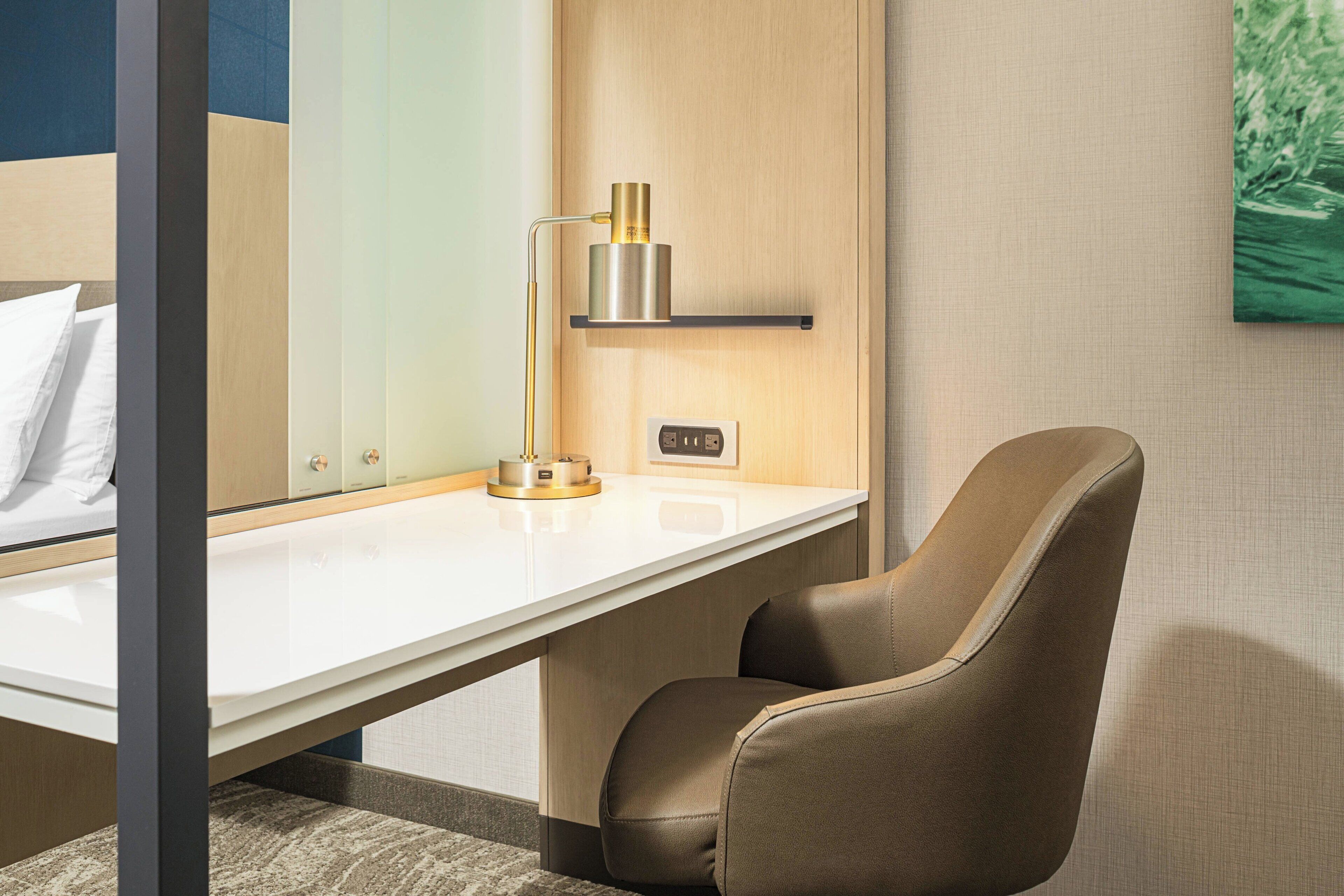 desk, laptop workspace, iron/ironing board, free cots/infant beds