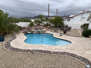 Pool - Luxury Lake Havasu Getaway: Spacious 3-Bedroom with Pool and Lake Views! (Lake Havasu City)