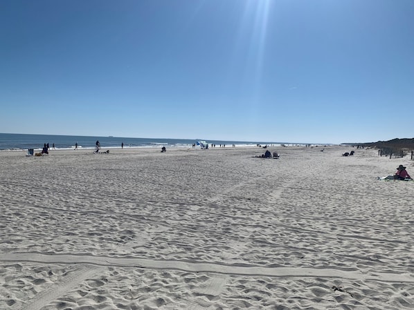 En la playa 