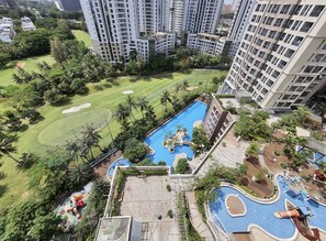Indoor pool, outdoor pool