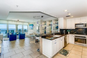 Coffee/tea maker, microwave, dishwasher, toaster