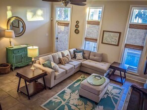 Smart TV, fireplace, video games