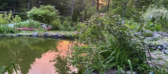 Giant chalet with private lake access. Hot tub. pet friendly. ultimate game room