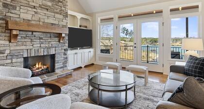 New! Lakefront with Views from Every Window - With Dock, Fire Pit, BBQ, Kayaks