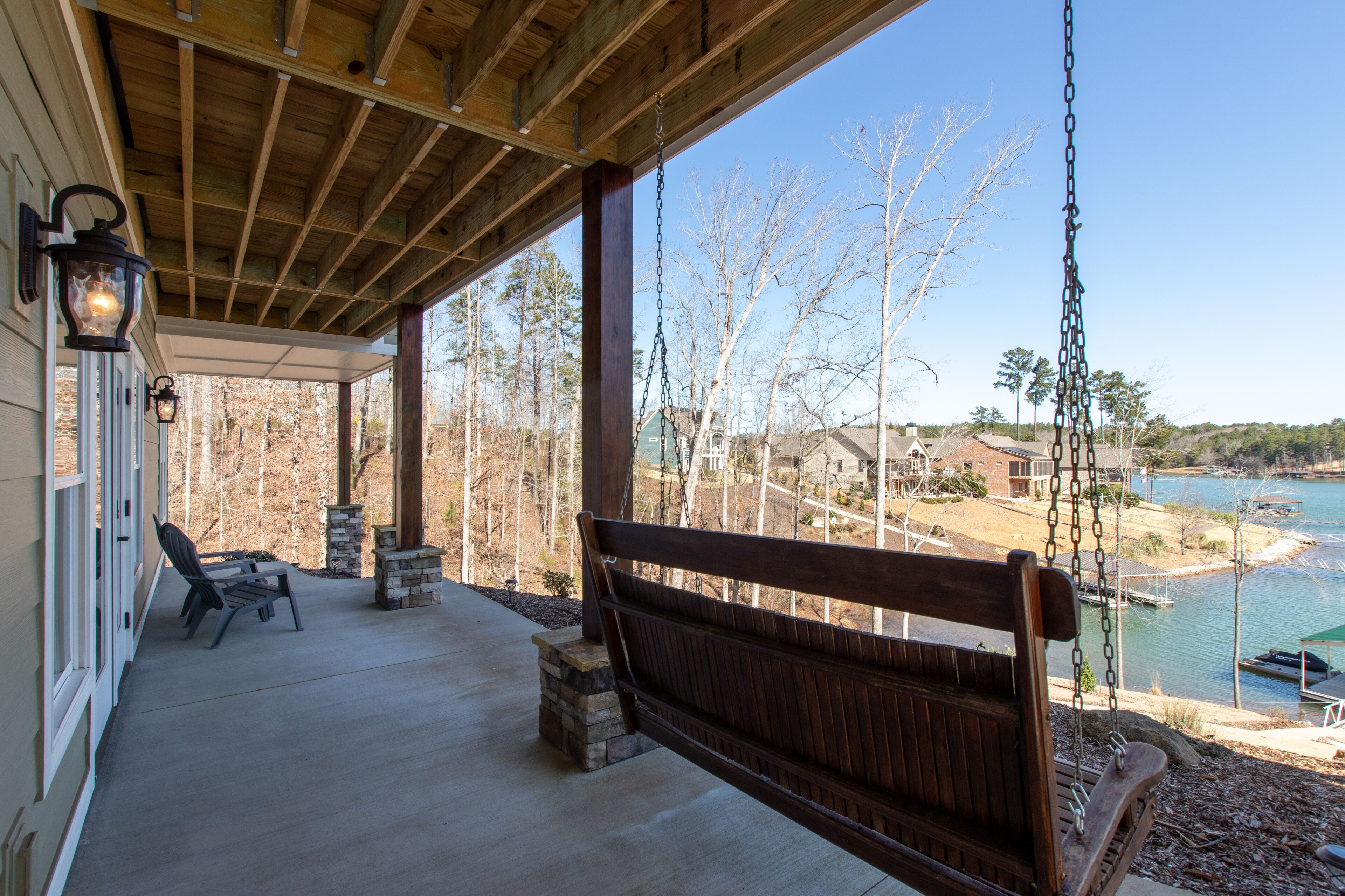 View from lower porch