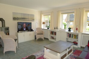 Fernseher, Kamin