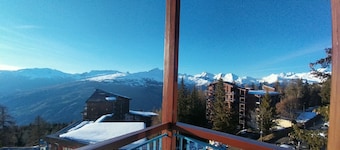 Arcs 1800, Vogel building, Mont-Blanc view, 200m from slopes and shops
