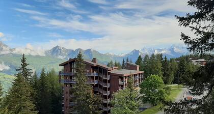 Arcs 1800, Vogel building, Mont-Blanc view, 200m from slopes and shops