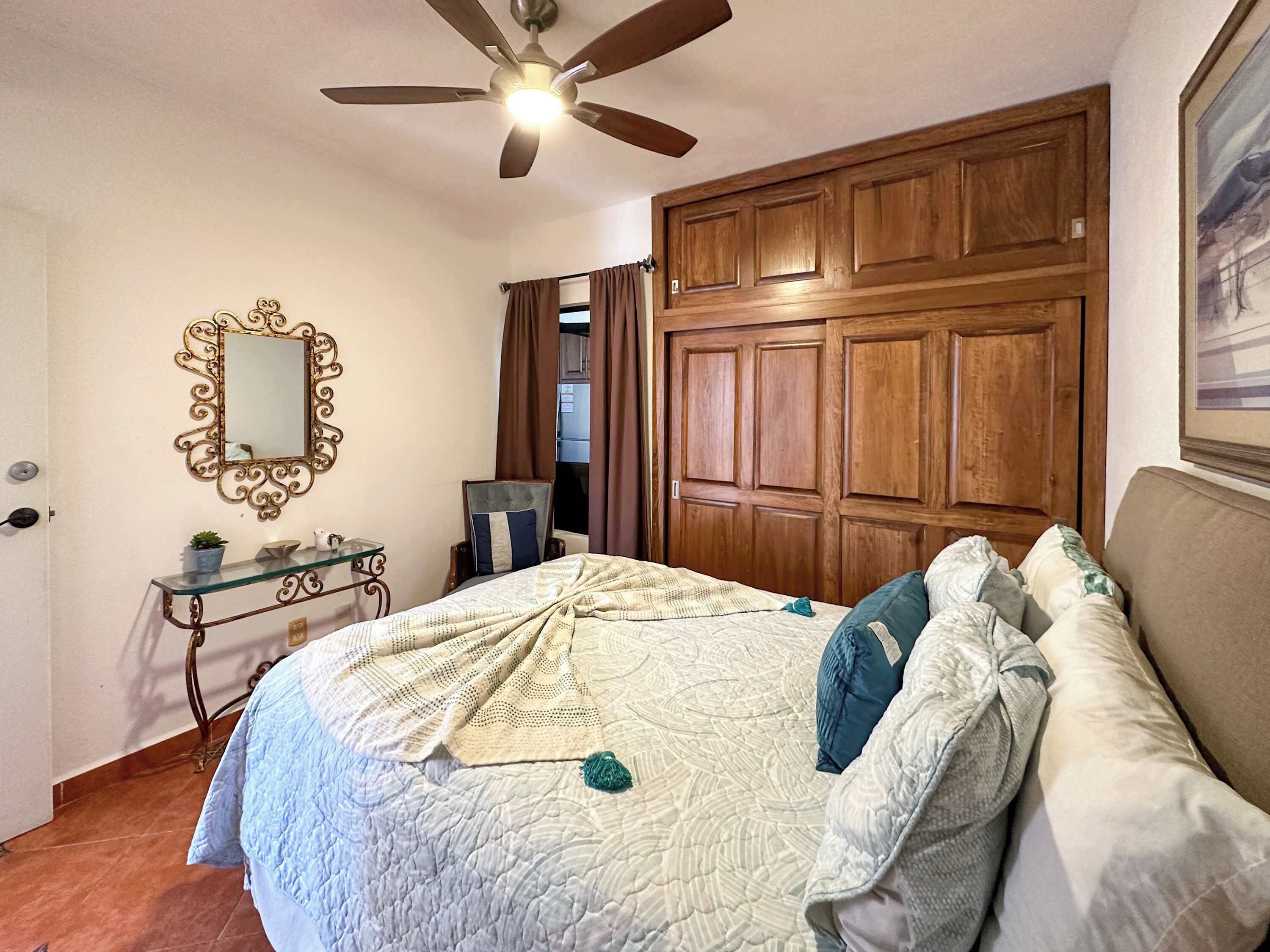 2 bedrooms, iron/ironing board, WiFi, bed sheets