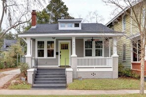 Exterior - Freshly Renovated Bungalow - Monthly Stays! (Savannah)