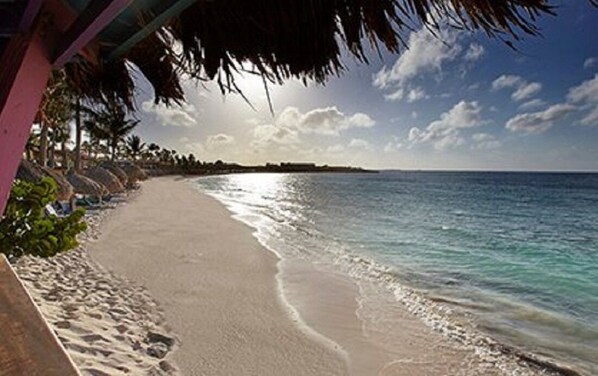 Aan het strand