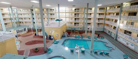 Indoor pool, outdoor pool