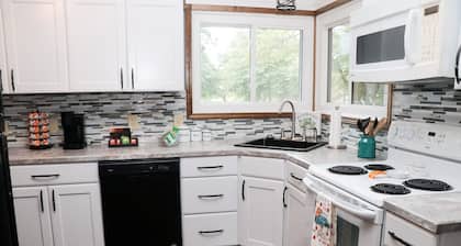 This home is located in beautiful Parke County, a rustic and charming setting.