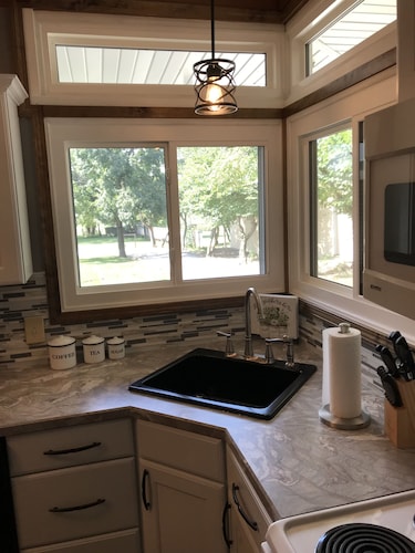 This home is located in beautiful Parke County, a rustic and charming setting.