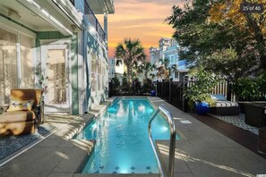 A heated pool