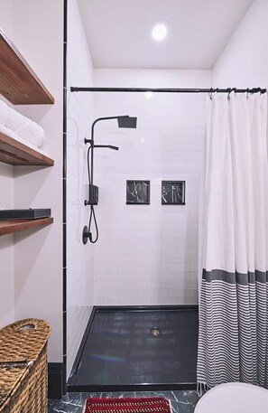 Hair dryer, towels