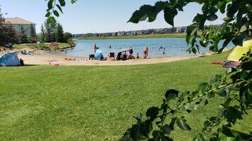 Beach nearby, sun-loungers