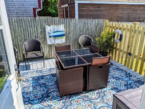 Outdoor dining - beach time awaits you at Ocean View (Middletown)