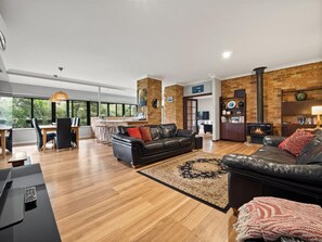 Smart TV, fireplace, Netflix, ping pong