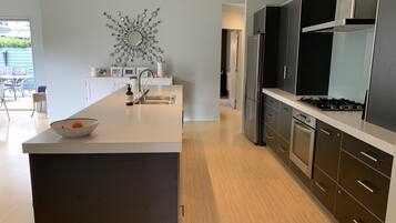 Microwave, oven, stovetop, dishwasher