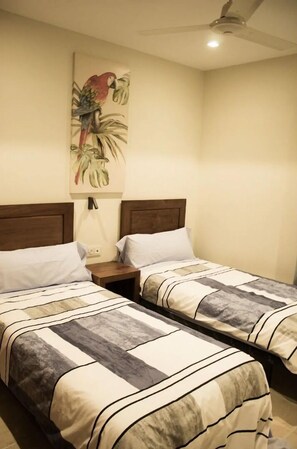 3 bedrooms, in-room safe, iron/ironing board, free WiFi