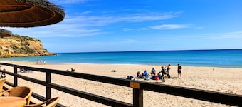 Family-friendly villa has private pool, short walk to Burgau Beach