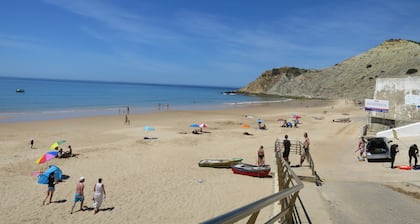 Family-friendly villa has private pool, short walk to Burgau Beach