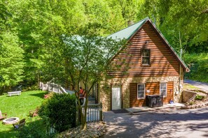 Exterior - Secluded Smoky Mountain Cabin with Private Waterfall, Creek, & Luxury Amenities! (Sevierville)