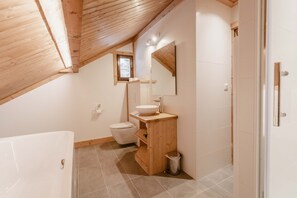 Dusche, Handtücher, Seife, Toilettenpapier