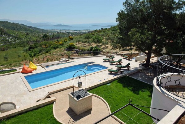 A heated pool