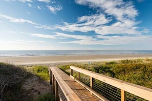 Beach nearby, sun-loungers