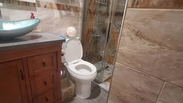 Shower, toilet paper