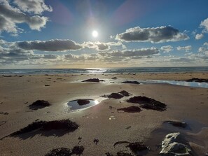 Beach nearby, sun-loungers