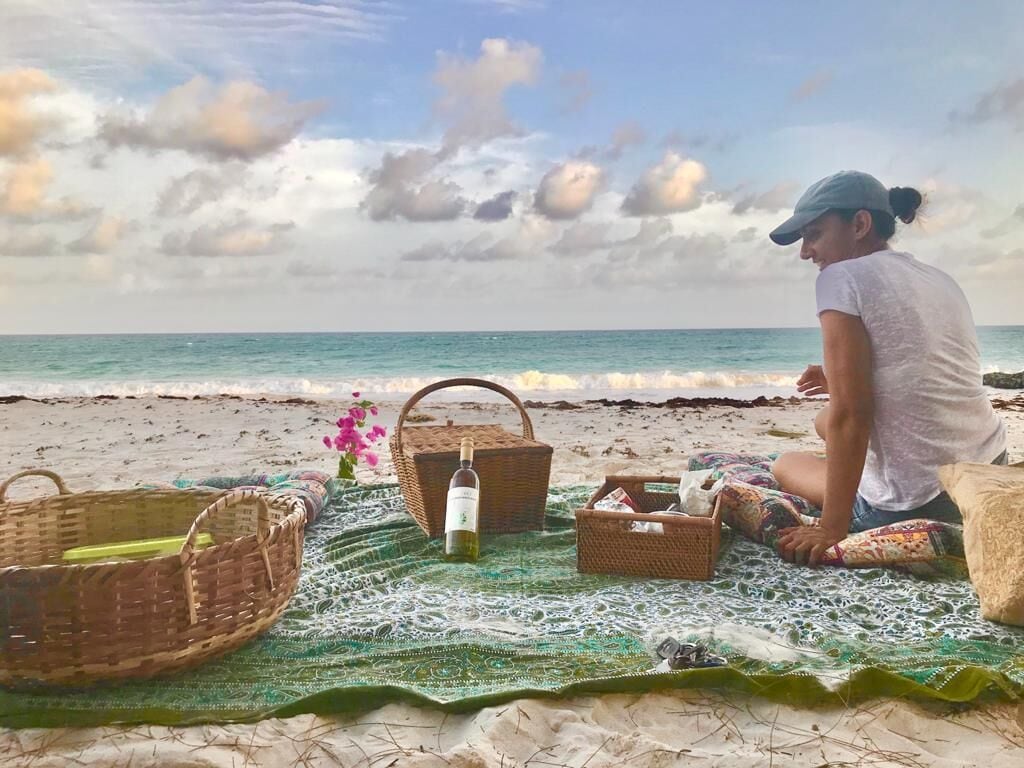 Beach nearby, beach towels